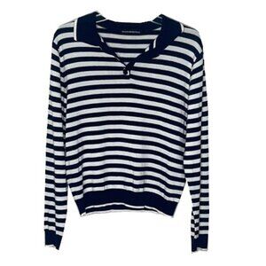 ❤️ BRANDY MEVILLE Striped Pullover Size OSFA